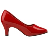 Rojo Charol 8 cm DIVINE-420W zapatos de saln tacn bajo