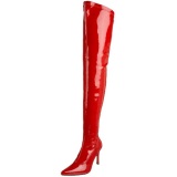 Rojo Charol 9,5 cm LUST-3000 over knee botas altas con tacn