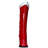 Rojo Lacado 7,5 cm Funtasma GOGO-306 Botas Media Mujer