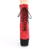 Rojo Negro 18 cm ADORE-1020FSTT exotic botines de pole dance