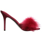 Rojo Plumas 10 cm CLASSIQUE-01F Zuecos de mujer para Hombres