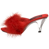 Rojo Plumas 8 cm BELLE-301F Zuecos de mujer para Hombres