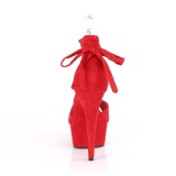 Rojo Polipiel 15 cm DELIGHT-679 tacn alto con cordones de tobillo