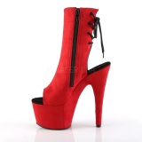 Rojo Terciopelo 18 cm ADORE-1018FS botines de pole dance