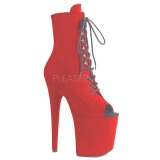 Rojo Terciopelo 20 cm FLAMINGO-1021FS botines de pole dance