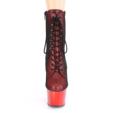 Rojo cromo 18 cm ADORE-1020HFN exotic botines de pole dance