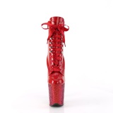 Rojo glitter 20 cm FLAMINGO-1020HG exotic botines de striptease