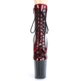 Rojo patrn de serpiente 20 cm FLAMINGO-1020SP exotic botines de pole dance