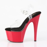 Rojo plataforma 18 cm ADORE-708 zapatos para pole dance y striptease