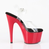 Rojo plataforma 18 cm ADORE-708 zapatos para pole dance y striptease