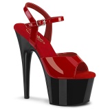 Rojo plataforma 18 cm ADORE-709 tacn alto pleaser