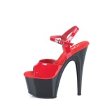 Rojo plataforma 18 cm ADORE-709 tacn alto pleaser