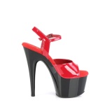 Rojo plataforma 18 cm ADORE-709 tacn alto pleaser