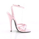 Rosa 15 cm DOMINA-108 zapatos fetiche con tacn alto