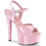 Rosa 15 cm GLEAM-609 Zapatos plataforma con tacones