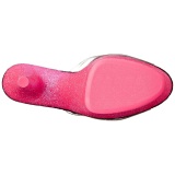 Rosa 18 cm ADORE-701UVG neon plataforma pantuflas tacn alto tacn mujer