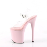 Rosa 20 cm FLAMINGO-808 Zapatos plataforma con tacones