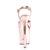 Rosa 20 cm Pleaser FLAMINGO-809 Tacn Alto Cromo Plataforma