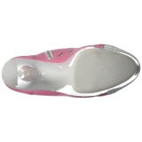 Rosa Neon 15 cm DELIGHT-600SK-02 Zapatos de lona con tacn