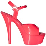 Rosa Neon 15 cm Pleaser KISS-209UV Plataforma Tacones de Aguja