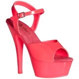 Rosa Neon 15 cm Pleaser KISS-209UV Plataforma Tacones de Aguja