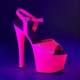 Rosa Neon 18 cm Pleaser SKY-309UV Plataforma Tacones de Aguja