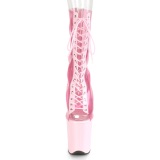 Rosa Transparente 20 cm FLAMINGO-800-34 botines de pole dance