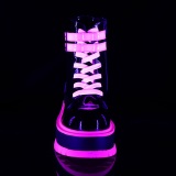 Rosa neon 11,5 cm SHAKER-52 botines cyberpunk plataforma