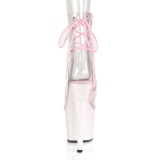 Rosa purpurina 18 cm UNICORN-1018C botines de pole dance