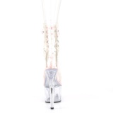 Rosa transparente 18 cm ADORE-1020C-2 botines de striptease