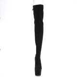 Stretch Terciopelo 18 cm ADORE-3008 over knee botas altas con tacn