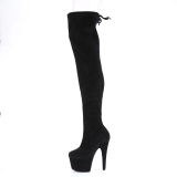 Stretch Terciopelo 18 cm ADORE-3008 over knee botas altas con tacn