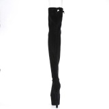 Stretch Terciopelo 18 cm ADORE-3008 over knee botas altas con tacn