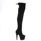 Stretch Terciopelo 18 cm ADORE-3008 over knee botas altas con tacn