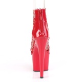 Tacones Rojo 18 cm ADORE-765RM brillo zapatos tacn alto con plataforma