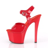 Tacones Rojo 18 cm SKY-308N JELLY-LIKE material elstico tacn alto plataforma