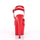 Tacones Rojo 18 cm SKY-308N JELLY-LIKE material elstico tacn alto plataforma