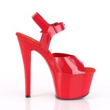 Tacones Rojo 18 cm SKY-308N JELLY-LIKE material elstico tacn alto plataforma