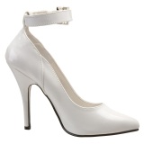 Tacones blancos 13 cm SEDUCE-431 Zapato de saln correa de tobillo