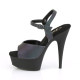 Tacones reflectantes 15 cm DELIGHT-609REFL tacn alto con plataforma