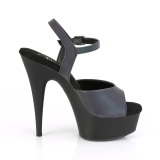 Tacones reflectantes 15 cm DELIGHT-609REFL tacn alto con plataforma