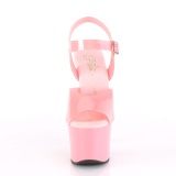 Tacones rosas 18 cm SKY-308N JELLY-LIKE material elstico tacn alto plataforma