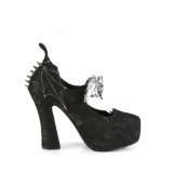 Tela de Encaje 13 cm DEMON-18 gothic zapatos de saln con plataforma escondida