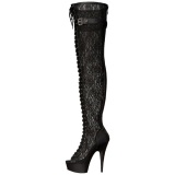 Tela de Encaje 15 cm DELIGHT-3025ML Botas Altas Plataforma