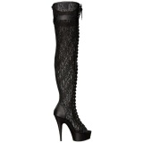 Tela de Encaje 15 cm DELIGHT-3025ML Botas Altas Plataforma