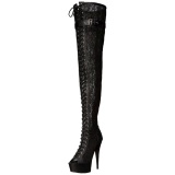 Tela de Encaje 15 cm DELIGHT-3025ML Botas Altas Plataforma