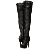 Tela de Encaje 15 cm DELIGHT-3025ML Botas Altas Plataforma