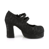 Tela de Encaje 9,5 cm DemoniaCult GOTHIKA-09 zapatos plataforma lolita