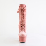 Terciopelo 18 cm ADORE-1045VEL botines tacn aguja rosa + protectoras