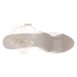 Transparente 10 cm CARESS-408 Sandalias Femininas Planos